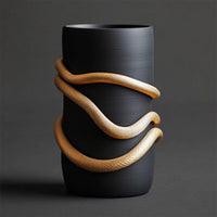 Light Luxury Minimalist Creative Conch Flower Vase Ornament for Living Room TV Cabinet Wine Cabinet Decoration
