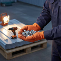 100 Pieces Roofing Screw Cap Waterproof Fastener Domed for Outdoor Metalwork