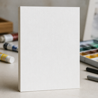 Thick 600g Canvas Texture Cardstock for Acrylic and Gouache Painting, Various Sizes