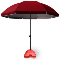 Heavy-Duty UV-Protection Umbrella for Outdoor Stalls with Folding Base