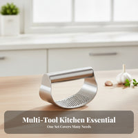 Heavy Duty Perforated One-Piece Garlic Press Stainless Steel Garlic Press
