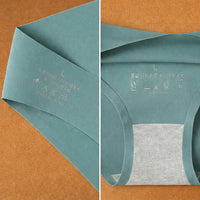 Underwear Women Moisture Wicking with Seamless No Show Design, Ladies Knickers in Ice Silk Nylon for Gym and Everyday Wear, Low Waist