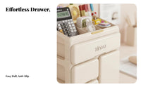 Multi-Compartment Storage Box Space-Saving Stationery Holder for Desk, Dorm Room