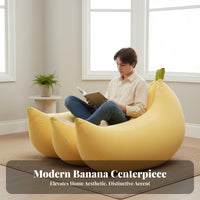 Banana-Shaped Lounger Cute Shape Bean Bag Chair Single Person Comfortable for College Students, Teens, Living Room