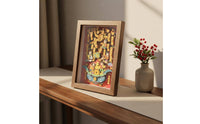Prosperity Tree Art Decoration Traditional Style Framed Paper Art Ready to Hang Festive for Gift Giving