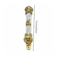 Clear Mezuzah Crown-End capStyle Religious Decor Elegant Design