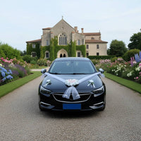 Wedding Car Flower Set Romantic Design Heart Shaped Car Flower Decoration Long-Lasting Reusable
