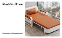 Foldable Single Folding Lounger Multifunctional Fold-unfold Foam Mattress two-wayUse transformable Furniture Space-Saving for Adults, Apartment Dwellers, Students, Balcony, Small Apartments, Bedroom, Guest Room