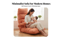 Foldable Design Adjustable spinerest Floor pad Nursing suitable Padded spinerest Seat with Armrests Multi-Functional Lounge Recliner Support for New Mothers, Students, Bay alcove, Nursery, Living Room, Home Office