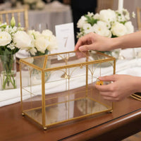 Heart Lock Card Box Transparent Party Decor Decorative for Brides