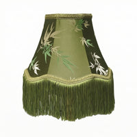 Fringed Lampshade Vintage Tapered Lampshade Retro for Living Room