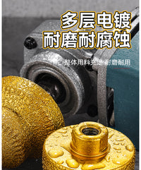 钎焊宝塔钻头阶梯扩孔倒角器金刚石瓷砖开孔器角磨机钻头石材打孔