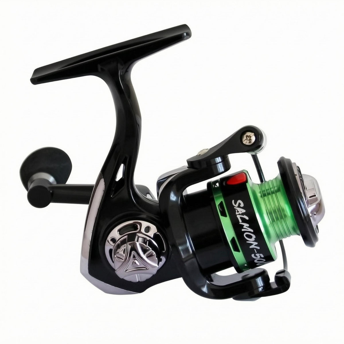 Compact Telescopic Fishing Rod Combo Black and Green Revolving Reel Fishing Combo
