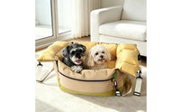 Waterproof Car Seat Pet Bed Stain-Resistant Dog Car Seat Sling Bed Padded Portable for Small Dogs, Road Trips