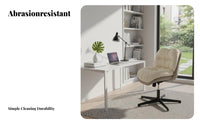 Upholstered rotate Stool Height Adjustable Office Chair for Bedroom, Teens