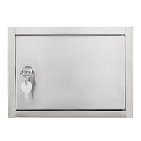 Medium Wall-Mounted Stainless Steel Milk Box with Lock