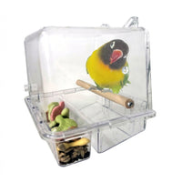 Bird Feeder Bath Combo Hanging, Transparent Acrylic Bird Bath Feeder Station for #variant:Bird food bowl
