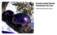 Lavender ski helmet, adjustable fit