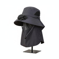 Lightweight Wide Brim Fan Hat Breathable Mesh Outdoor Gear