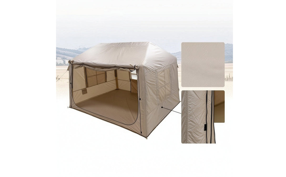 Spacious Inflatable House Tent Breathable Inflatable Camping Tent Roomy Long-Lasting for Families, Backyard