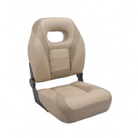 Boat Seat with Padded Backrest Fold-down Foldable Boat Seat Space-Saving Furniture for Cockpit
