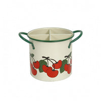 Four-Compartment Cup Smooth Finish Metal Storage Cup for Desk, Kitchen