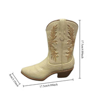 Resin Boot Vase Creative Design Home Decor Desktop Display for Tabletop