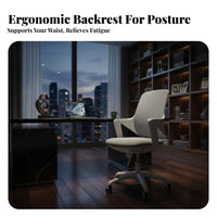 Wheeled Computer Chair Support rotate Seat Ergonomic Design for Bedroom