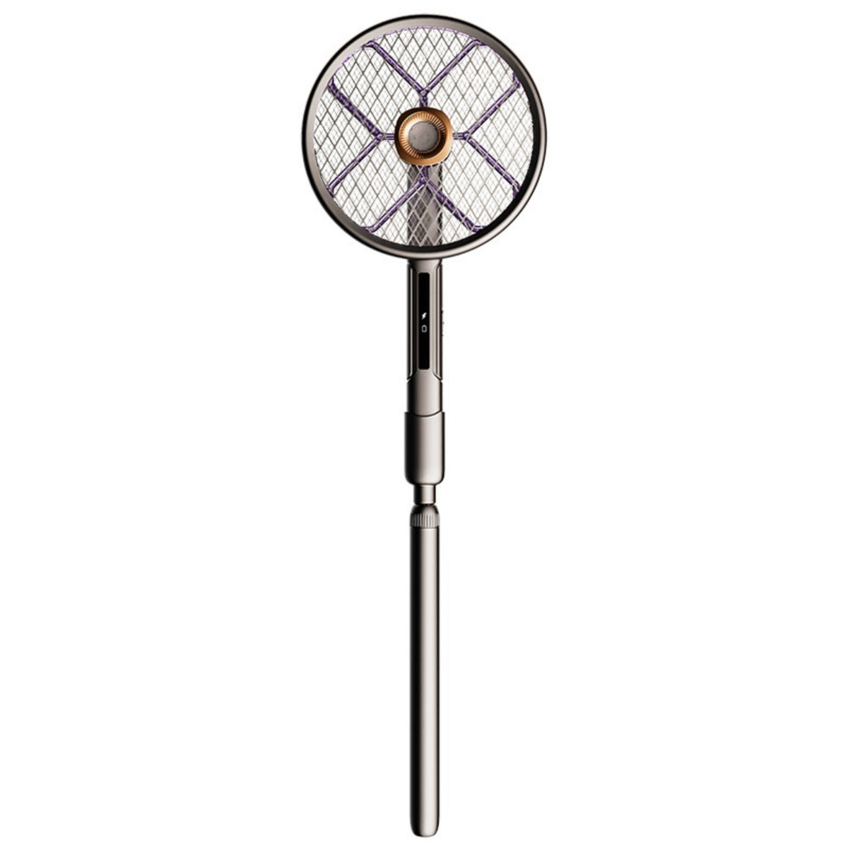 Rechargeable Telescopic Bug Swatter Long Reach Electric Bug Swatter Metal Mesh Bug Exterminator Racket Handheld