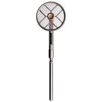 Rechargeable Telescopic Bug Swatter Long Reach Electric Bug Swatter Metal Mesh Bug Exterminator Racket Handheld