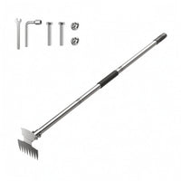 2 in 1 Hoe and Rake Threaded Connection Outdoor Hand Tool 120 Cm