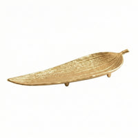 Leaf-Shaped decorative Tray with Feet Decorative Leaf Tray Low-Profile for Coffee Table