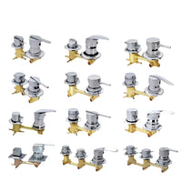 Recessed Shower Mixer Valve with Copper Handwheel 304 Stainless Steel