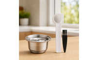 Stainless Steel Coffee Capsule Customizable Stainless Steel Cups Portable Refillable Pod for Kitchen