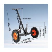 Vehicle Mover Dolly Rubber Tires Vehicle Tool Stable Wheelbase