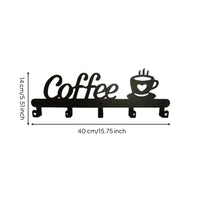 Coffee Hook Rack Black Cup Hanger Decorative for Kitchen