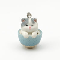 Cat Pendant charm Cute Kitten Pendant  Whimsical Cat Charm for Women, Girls, Gift, Everyday Wear