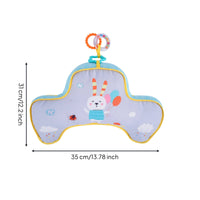 Skin-Friendly Tummy Time Pillow Detachable U-Shaped Pillow with Toys 2-in-1 Tummy Time Mat Comfortable for Infants, Babies, Newborns, Playtime