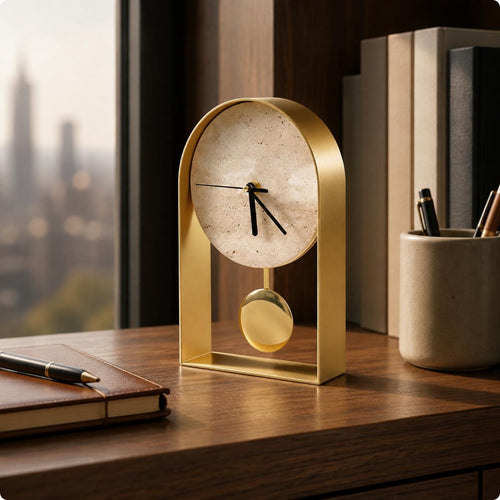 Pendulum Desk Pendulum Timepiece Luxury Design Home Decor Lightweight