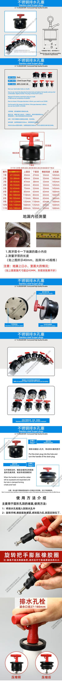 不锈钢201排水孔栓IMPA 232481 232488船用甲板堵漏密封塞 排水塞