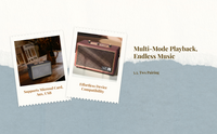 Retro wood Hi-Fi speaker, microSD