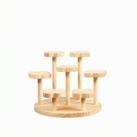 Flower-Shaped Display Stand Multi-Level Tiered Display Stand Open-Sided
