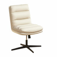 Armless Vanity Chair Comfortable for Long Sitting Snowice Furniture Space Saving