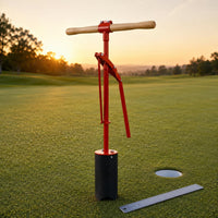 Golf Hole Wooden Handle Putting Green Hole Curved Rim