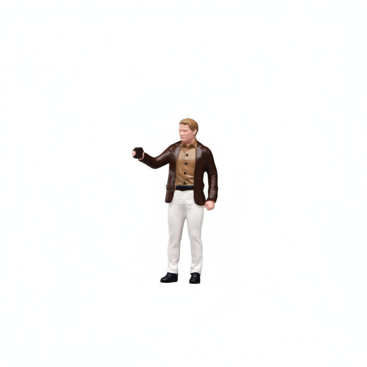 Highly Detailed 1/64 Scale Male Figure Hand-Painted Tiny Man Figurine Resin Material Miniature Scene Accessory for Collectors, Hobbyists