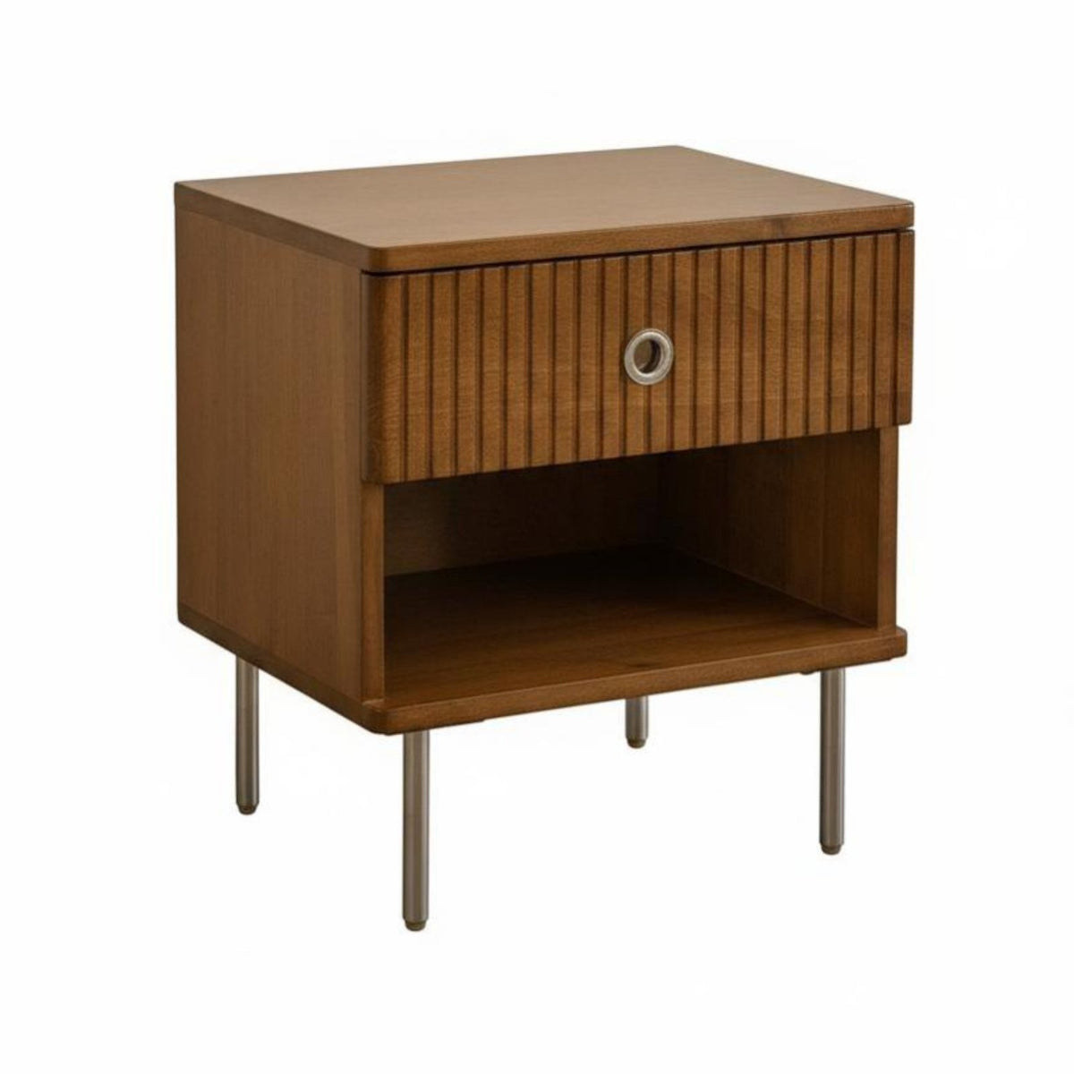 Two-Drawer Bedside Cabinet Nordic design Nightstand Space-Saving for Living Room