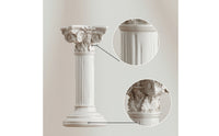 Column Candle Holder Roman-Style Candle Holder with Pedestal Base for Weddings