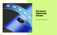 Adjustable speed grinder for woodworking