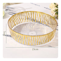Covered Fruit Tray Transparent Cake Plate with Lid Lightweight for Dining Table