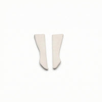 White Doll Socks Easy to Match Knitted Doll Socks Soft Material